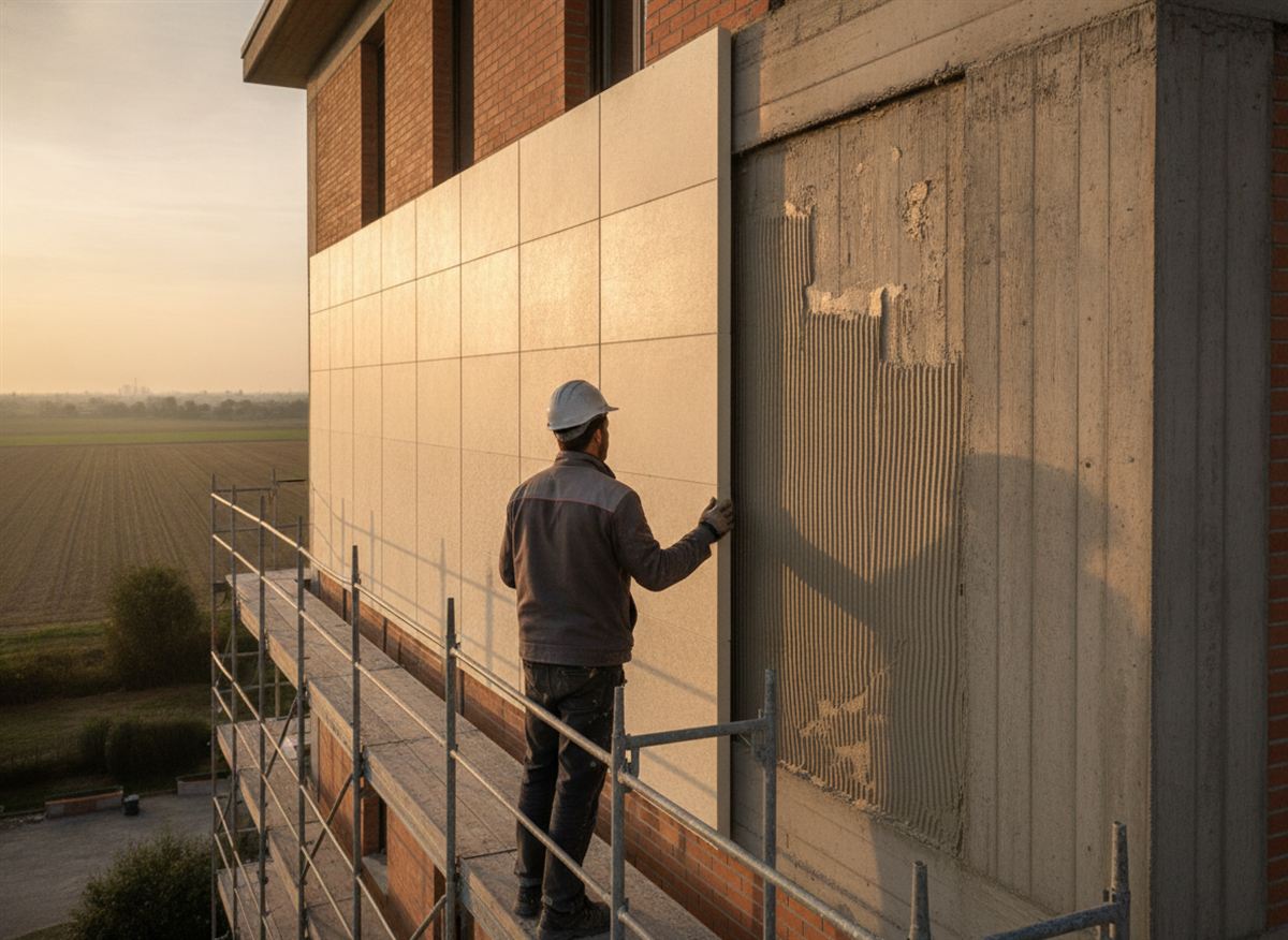 Riqualificazione energetica: immagine di cantiere